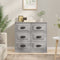 vidaXL - Dressoir - 70x35,5x67,5 - cm - bewerkt - hout - grijs - sonoma - eikenkleurig