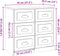 vidaXL - Dressoir - 70x35,5x67,5 - cm - bewerkt - hout - grijs - sonoma - eikenkleurig