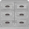 vidaXL - Dressoir - 70x35,5x67,5 - cm - bewerkt - hout - grijs - sonoma - eikenkleurig