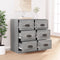 vidaXL - Dressoir - 70x35,5x67,5 - cm - bewerkt - hout - grijs - sonoma - eikenkleurig