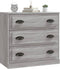vidaXL - Dressoir - 70x35,5x67,5 - cm - bewerkt - hout - grijs - sonoma - eikenkleurig