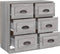 vidaXL - Dressoir - 70x35,5x67,5 - cm - bewerkt - hout - grijs - sonoma - eikenkleurig