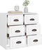 vidaXL - Dressoir - 70x35,5x67,5 - cm - bewerkt - hout - wit