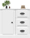 vidaXL - Dressoir - 70x35,5x67,5 - cm - bewerkt - hout - wit