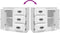 vidaXL - Dressoir - 70x35,5x67,5 - cm - bewerkt - hout - wit