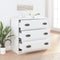 vidaXL - Dressoir - 70x35,5x67,5 - cm - bewerkt - hout - wit
