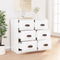 vidaXL - Dressoir - 70x35,5x67,5 - cm - bewerkt - hout - wit