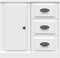 vidaXL - Dressoir - 70x35,5x67,5 - cm - bewerkt - hout - wit
