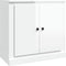 vidaXL - Dressoir - 70x35x67,5 - cm - bewerkt - hout - hoogglans - wit