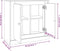 vidaXL - Dressoir - 70x35x67,5 - cm - bewerkt - hout - hoogglans - wit