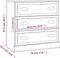 vidaXL - Dressoir - 70x35x67,5 - cm - bewerkt - hout - hoogglans - wit