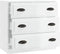 vidaXL - Dressoir - 70x35x67,5 - cm - bewerkt - hout - hoogglans - wit