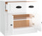 vidaXL - Dressoir - 70x35x67,5 - cm - bewerkt - hout - hoogglans - wit