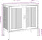 vidaXL - Dressoir - 70x35x70 - cm - glas - en - staal - zwart