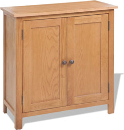 vidaXL - Dressoir - 70x35x75 - cm - massief - eikenhout