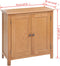 vidaXL - Dressoir - 70x35x75 - cm - massief - eikenhout