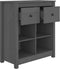 vidaXL - Dressoir - 70x35x80 - cm - massief - grenenhout - grijs
