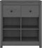 vidaXL - Dressoir - 70x35x80 - cm - massief - grenenhout - grijs