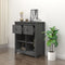 vidaXL - Dressoir - 70x35x80 - cm - massief - grenenhout - grijs