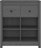 vidaXL - Dressoir - 70x35x80 - cm - massief - grenenhout - grijs