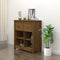 vidaXL - Dressoir - 70x35x80 - cm - massief - grenenhout - honingbruin