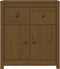 vidaXL - Dressoir - 70x35x80 - cm - massief - grenenhout - honingbruin