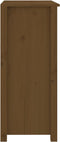 vidaXL - Dressoir - 70x35x80 - cm - massief - grenenhout - honingbruin