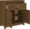 vidaXL - Dressoir - 70x35x80 - cm - massief - grenenhout - honingbruin