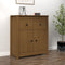 vidaXL - Dressoir - 70x35x80 - cm - massief - grenenhout - honingbruin