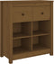 vidaXL - Dressoir - 70x35x80 - cm - massief - grenenhout - honingbruin