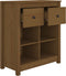 vidaXL - Dressoir - 70x35x80 - cm - massief - grenenhout - honingbruin