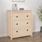 vidaXL - Dressoir - 70x35x80 - cm - massief - grenenhout