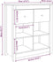 vidaXL - Dressoir - 70x35x80 - cm - massief - grenenhout
