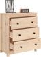 vidaXL - Dressoir - 70x35x80 - cm - massief - grenenhout