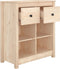 vidaXL - Dressoir - 70x35x80 - cm - massief - grenenhout