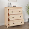 vidaXL - Dressoir - 70x35x80 - cm - massief - grenenhout