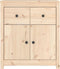 vidaXL - Dressoir - 70x35x80 - cm - massief - grenenhout