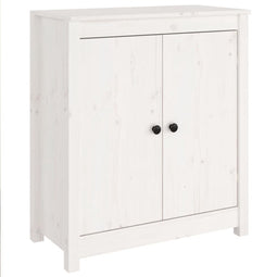 vidaXL - Dressoir - 70x35x80 - cm - massief - grenenhout - wit