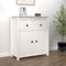 vidaXL - Dressoir - 70x35x80 - cm - massief - grenenhout - wit