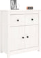 vidaXL - Dressoir - 70x35x80 - cm - massief - grenenhout - wit