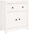 vidaXL - Dressoir - 70x35x80 - cm - massief - grenenhout - wit