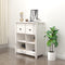 vidaXL - Dressoir - 70x35x80 - cm - massief - grenenhout - wit