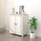 vidaXL - Dressoir - 70x35x80 - cm - massief - grenenhout - wit