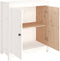 vidaXL - Dressoir - 70x35x80 - cm - massief - grenenhout - wit