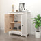 vidaXL - Dressoir - 70x35x80 - cm - massief - grenenhout - wit