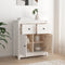 vidaXL - Dressoir - 70x35x80 - cm - massief - grenenhout - wit