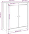 vidaXL - Dressoir - 70x35x80 - cm - massief - grenenhout - wit