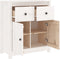 vidaXL - Dressoir - 70x35x80 - cm - massief - grenenhout - wit