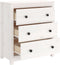 vidaXL - Dressoir - 70x35x80 - cm - massief - grenenhout - wit