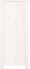 vidaXL - Dressoir - 70x35x80 - cm - massief - grenenhout - wit
